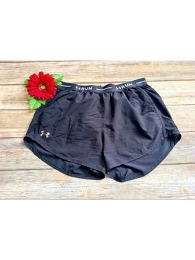 UNDER ARMOUR BLACK RUNNING SHORT